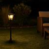 Planetitaly Lampioni da Giardino Esterno LED 8W E27, Impermeabile, Illuminazione per Giardino, Lampada da Esterno da Terra Altezza Massima 86cm Regolabile, Lampadina 2700K Inclusa (Grigio Antracite)