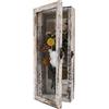 GraduatePro Cornice 3D 12x32 Profonda con vetro per Oggetti in Legno da Parete Tavolo Bianco Regalo Decorativo