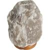 SudoreWell® - Lampada in cristallo di sale, colore grigio, 2-3 kg, proveniente da Salt Range, Pakistan