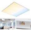 Planetitaly Pannello LED incasso quadrato 60x60cm, 40W 4800 Lumen, lampada soffitto, Regolazione Luce CCT da 3000K-6500K, ufficio scuola ospedale albergo negozio 230V Selettore Colore Bianco Caldo Neutro Freddo