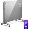 Klarstein Smart Termoconvettore - 1500W, Installazione A Parete/Libera, Display a Led, Controllo tramite App, Efficienza Energetica, Protezione Contro Il Surriscaldamento e il Gelo, Blocco per Bambini