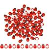 Frdelma Coccinelle Adesivo, 100 pezzi Mini Coccinelle Legno Piccole Coccinelle per l'artigianato fai da te Scrapbooking Party Wedding Decorazione (9 * 12 mm)