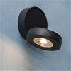 Planetitaly Lampada LED spot 7W applique moderno muro parete faretto luce soffitto orientabile vetrine negozio RA90 230V (Colore Nero, Luce 4000K)
