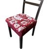 SalGiu Cuscini Sedia (Set da 6) Coprisedia Con Fascia Elastica Fantasie Varie Imbottito Sfoderabili Cucina Salone 40x40 (Rose (Bordeaux))
