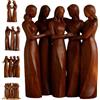 Generic 4 statuette dell'amicizia in resina dipinta a mano, simbolo di amore e legame, regalo significativo dell'amicizia per donne, decorazione per la scrivania della casa, il soggiorno (5 pezzi)