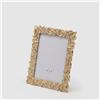 EDG Enzo De Gasperi Portafoto Natale Foglie-Mix 25 x 20 Cm Gold