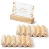 Yokuni Portacarte in Legno 12 Pezzi, Supporto per Tavolo | Supporto per Cartolina, Segnaposto Matrimonio, Portacartoline in Legno Massello per Tavoli, Feste ed Esposizione Foto