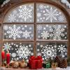 AVAKY Vetrofanie Natalizie di Fiocchi di Neve, Bianco Adesivi Natalizi per Finestre Vetri Removibili, 160 Stickers Vetrofanie Natale Inverno, Decorazioni Natalizie per la Casa Finestre Porte Vetrine