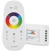 Planetitaly Centralina con telecomando controller RGB multicolore RF 2.4Ghz 18A 3CH dimmer 12/24V dc strisce luci LED