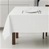 Corredocasa - Tovaglia da Tavola Antimacchia e No Stiro, Idrorepellente e Impermeabile, Facile da Pulire e Lavare, Disponibile in Varie Misure e Colori (Bianco, 24 Posti 140x420 cm)