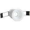 Area illumina Faretti da Incasso LED IP65, Antiabbagliamento, Alluminio, 3,5W, 3000K/4000K, Cilindrico o Quadrato, Bianco o Nero, 35x45mm (Bianco, Rotondo, 4000, Kelvin)