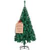 Aufun Albero di Natale artificiale 120 cm Albero di Natale artificiale Albero di Natale Deco Albero di Natale in PVC verde con supporto Decorazione natalizia