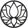 CONTRAXT Fiore di Loto legno decorazione. Quadro mandala legno parete della vita zen art soggiorno simboli decorazioni yoga meditazione chakra oggetti sacri regali spirituali (Fiore di Loto, Nero)
