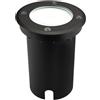 Ledvion Faretto LED da Incasso Esterno IP67 3W 6500K GU10 dimmerabile nero | Con sorgente luminosa e cavo 1m per giardino terrazza vialetto e percorsi