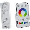 Planetitaly Centralina Controller RF 15A 3 canali per striscia led rgb faretto lampada led wireless telecomando touch