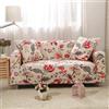 uyeoco Copridivano Elasticizzato 1/2/3/4 Posti Elegante Fodere Copridivani Universale Antiscivolo Fodera per Divano Elastico con Stampa di Fiori (Color : I, Size : 1 posti (90-140cm))