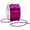XMRIBBON Cordoncino in nylon satinato da 2 mm, a forma di coda di topo, 50 m, per nodi cinesi, creazione di bracciali, collane e gioielli (magenta)