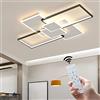 Planetitaly Plafoniera LED Bluetooth 83W Dimmerabile CCT 3000K-6500K Lampada Soffitto Camera Letto Ufficio 6640 Lumen