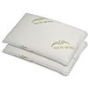EcoDream - Cuscini Memory Foam Coppia, Modello Saponetta, Fodera Aloe Vera, Guanciali Letto per Dolore Cervicale, Cuscino Antiacaro Anallergico, Basso Ortopedico, 100% Made in Italy