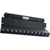 Planetitaly Faretto track per binario magnetico 12 LED 12W luce orientabile illuminazione vetrine negozio ufficio hotel quadri Dimmerabile luce CCT 3000K 4000K 6400K alimentazione 48V
