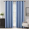 Ystyle Tende Oscuranti per Interni 2 Pezzi, 140x240 CM, Blu Chiaro | Tende Moderne Jacquard Geometrica con Anelli, Termiche Isolanti Caldo e Freddo, per Camera da Letto e Soggiorno, Privacy