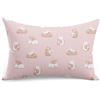 PinkZebra 25 x 50 cm, federa in 100% cotone, federa per cuscino, Ecotex Standard 100, federe con chiusura lampo, Made in EU, animali da sogno