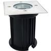 Planetitaly faretto LED 6W RGB calpestabile segnapassi quadrato incasso terreno IP65 carrabile lampada GU10 RGBW 3000K 6000K giochi luce colorata tondo quadrato (Senza lampada, Quadrato)