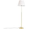 Qazqa parte fl - Lampada da terra con paralume Rustico - 1 luce - Ø 450 mm - Crema - Rustico - Soggiorno I Camera da letto I Sala da Pranzo I Cucina