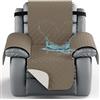 YNJJKA Copri Poltrona Relax Reclinabile Copertura per Poggiatesta Divano Sofa Cover Copripoltrona Trapuntato Impermeabile Universale Copridivano Laterali E Fascia Elastica,per Reclinabile(2135,1 SEATER 30)