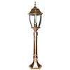 Planetitaly NewYork Lampione paletto Classico Lampada da Terra in Alluminio E27, 87 centimeters, lanterna da terra luce per esterno in alluminio e vetro IP44 colore BRONZO