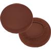 QUARKZMAN Coperture per Sgabello Rotondo 11-15 Pollici Marrone Chiaro 2pz | Coprisgabello Lavabile Antipolvere Con Elastico Per Bar Cucina Soggiorno Decorazione Senza Gommapiuma