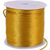 TONIFUL Filo di Nylon Dorato 1,5 mm x 45 m per Bracciali, Creazione di Gioielli, Rattail, Macramè, Bordatura Cerata, Collana, Perline, Kumihimo, Nodo Cinese