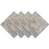 TOPLUXE Tovaglioli Stoffa Set di 4, Tovaglioli Jacquard Grigio Chiaro 45x45 | Tovaglioli Damascati Lavabili per Tavolo da Pranzo Cucina Ristorante Banchetto Natalizi Halloween