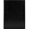 plplaaoo Forma rettangolare in legno massello per tè, caffè, spuntino, pasti, piatti da ristorante, design moderno ed elegante, per casa e ristoranti, nero, 40 x 30 cm (35 x 24 cm)