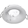 Planetitaly Porta faretto bianco IP65 tenuta stagna bagno turco sauna box doccia incasso 7cm supporto lampade LED GU10 MR16 GU5.3