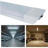 Planetitaly Plafoniera Lineare Slim Moderna LED 54W 120cm Lampada Interruttore CCT 3000K, 4000K, 6500K, 5400 Lumen, Soffitto, Parete, Luce Garage, Officina, Ufficio, Negozio, Alimentazione 230V
