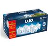 LAICA bi-flux 6 Filtri Acqua - Riduce Cloro, Calcare e Metalli Pesanti | Preserva sali minerali, riduce sostanze indesiderate, 6 cartucce filtranti (6 mesi, 150L ciascuno), Made in Italy