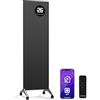 KLARSTEIN Wonderwall Smart - Stufa a Infrarossi, 400W - Montaggio a Parete, Efficienza Energetica, Controllo WiFi & App, Alexa, Calore Istantaneo, Display LED, Protezione dal Surriscaldamento, 10m²