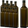 PALUPLUS 12 Bottiglie Vuote in Vetro per Olio da 750 ml, Marasca UVAG con Tappo a Vite Salvagoccia, Bottiglia per olio e liquore, Made in Italy -364C -5,5