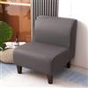 JORTUIO Copripoltrona Senza Braccioli, Elasticizzato 1 Posto Universale Senza Braccioli Copridivano,Moderna Antiscivolo Accent Chair Cover Protettiva Lavabile, con Fondo Elastico