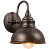 Moddeny Lampade da parete esterne retrò, applique da esterno impermeabile e antiruggine, luce da portico vintage a collo d'oca, bronzo, portalampada E27, per portico, garage e terrazza