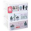 COM-FORT HOUSE Cassettiera Iris Cactus 3 cassetti