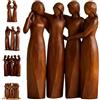 Generic 4 statuette dell'amicizia in resina dipinta a mano, simbolo di amore e legame, regalo significativo dell'amicizia per donne, decorazione per la scrivania della casa, il soggiorno (4 pezzi)
