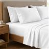 PETTI Artigiani Italiani - Set Lenzuola Singole Percalle Cotone Bianco, Completo Letto 3 Pezzi, 100% Made in Italy