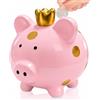 L&W Luck Salvadanaio per bambini, salvadanaio a forma di maialino portafortuna | Tirelire pour Tirelire Incassable, Pièces de Monnaie,Petite Monnaie, Accessoires Mignons