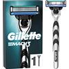 Gillette Mach3 Rasoio da Uomo con 3 Lame e Manico Ergonomico