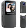 ZYWUOY Macchina fotografica di azione 4K con registrazione audio per avventure | 15 x 9,9 x 2 cm, corpo in materiale ABS, capacità di registrazione audio, 3 colori, design leggero da viaggio