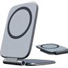 Generic Porta Cellulare Magnetico Pieghevole Ultra Sottile Antiscivolo | Supporto per auto e supporto per telefono da scrivania per Sov Pickup Caravan Cruscotto casa ufficio palestra viaggio