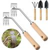 Flintronic Estirpatore Erbacce Manuale, 2pz Estirpatore + 3pz Piccola Pala | Raschietto Per Erbacce A Manico, Attrezzi Da Giardinaggio, Per Diserbo Trapianto Radicamento E Allentamento Del Terreno