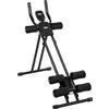 SPORTNOW Macchina per addominali pieghevole con schermo LCD e doppia guida, 92x41x83 cm, Nero | Aosom Italy